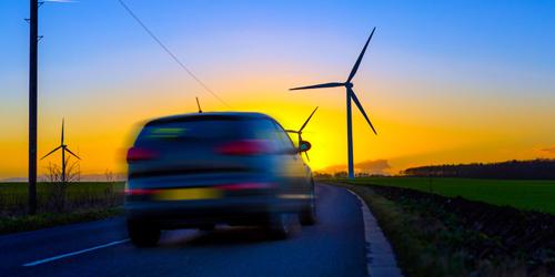 Car and wind turbine